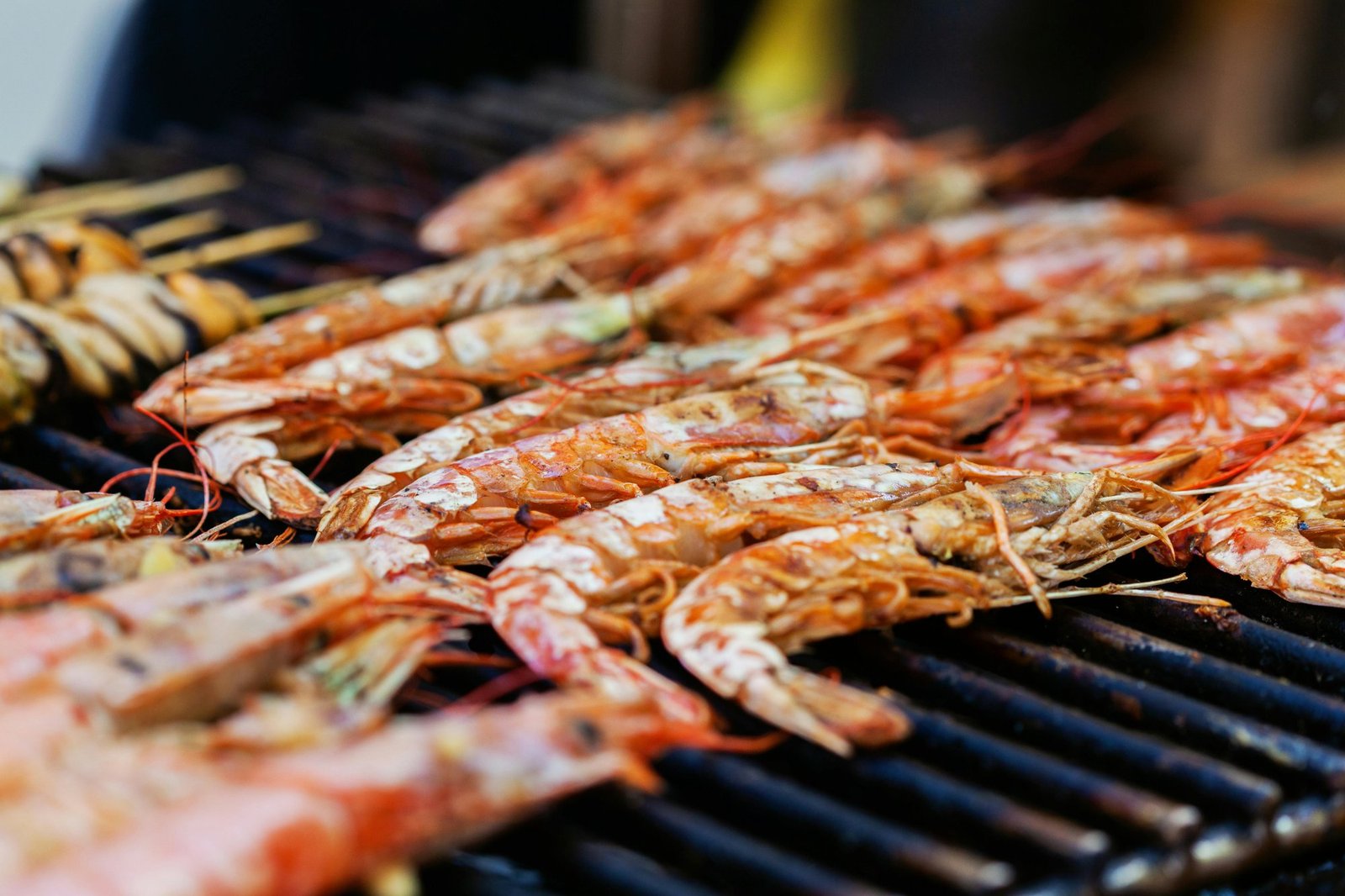 Grilled prawns